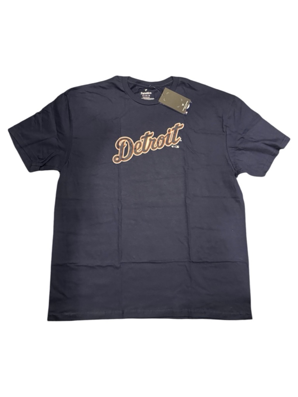 Men’s XL Detroit Tigers Team Fanatics Lockup T-Shirt - Navy